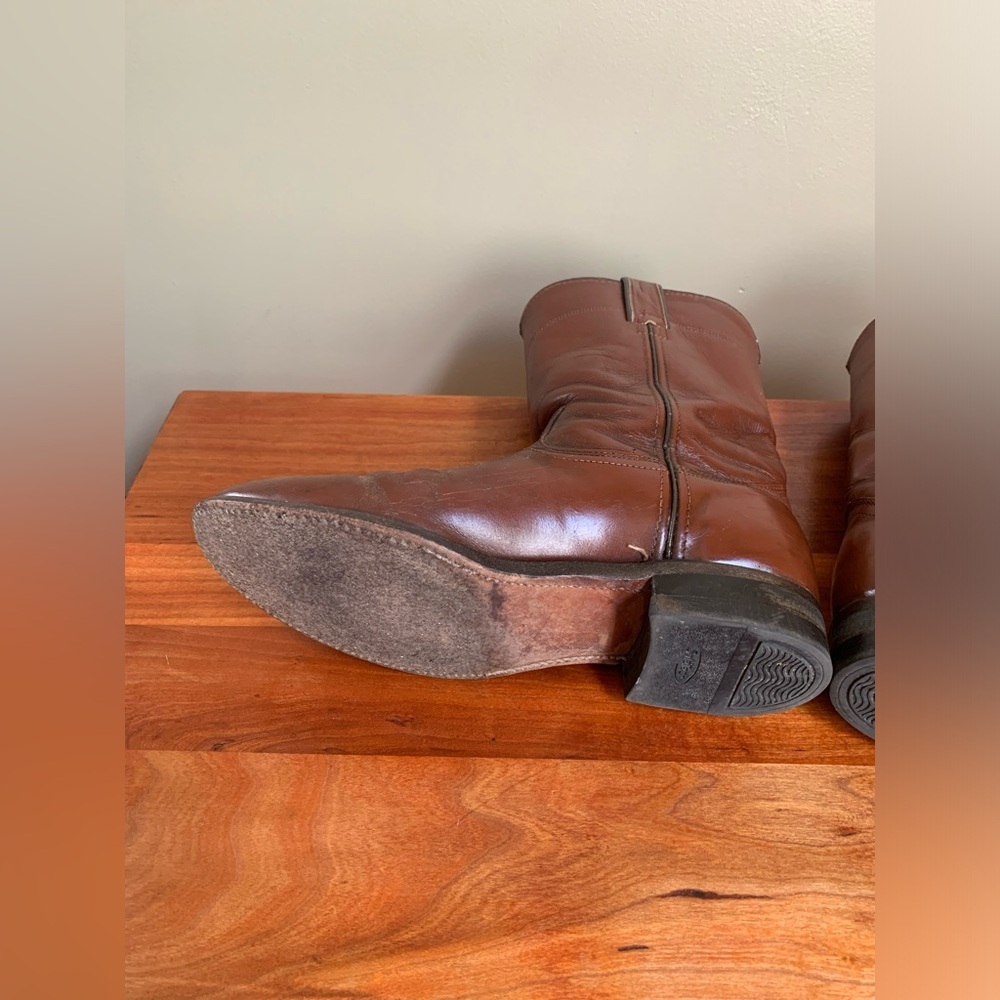 Double H Brown Cowboy & Western Boots - Picture 7 of 9